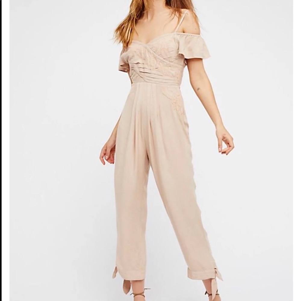 Free People Cold Shoulder Jumpsuit